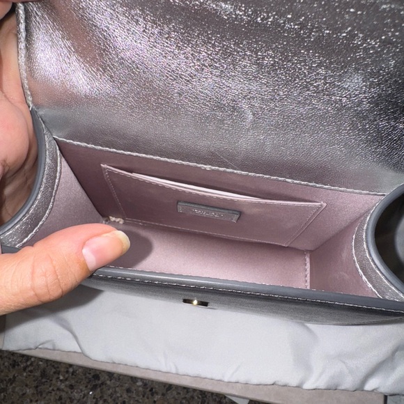 Varenne XS Pearly Crystal Metallic Shoulder Bag - Jimmy Choo - Picture 12 of 16